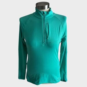 Merrell Select Wick Small Green Quarter Zip Jacket Polyester